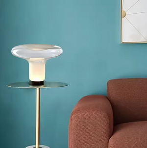 Carl Lighting Glass Mushroom Table Lamp