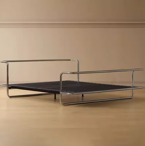 Studio Lima Stainless Steel Industrial Horizontal Beam Bed Frame