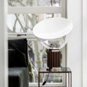 Italian Style Transparent Bowl Chrome Lamp