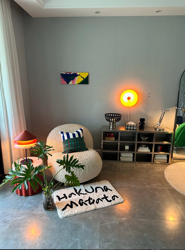 Retro Contemporary Living Room by @nooy_room