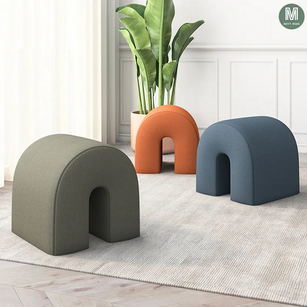 Nordic Designed Minimalist Arch Sofa Stool