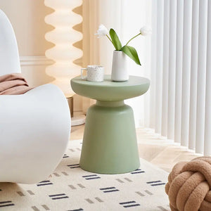 Nordic Round Matte ABS Stool Side Table