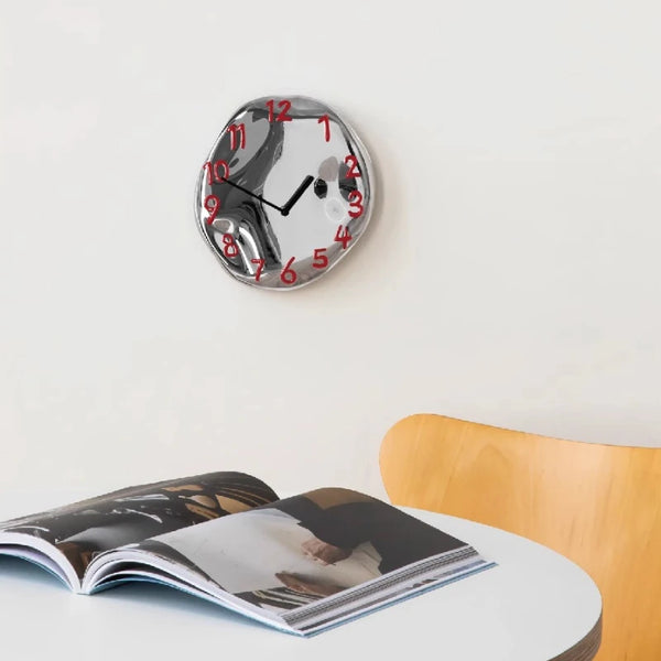 Chrome Electroplated Ceramic Wall Clock