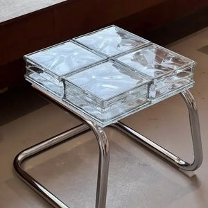 Translucent Glass Block Coffee Table