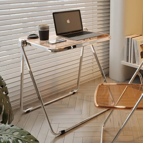 de homê Foldable Acrylic Transparent Medium Side Coffee Table