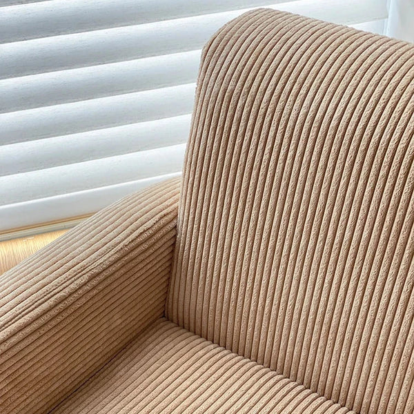 Sofá de salón con brazos de pana danesa