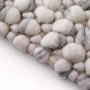 Indian Wool Hand-Woven Pebble Carpet Area Rug [Exclusive]