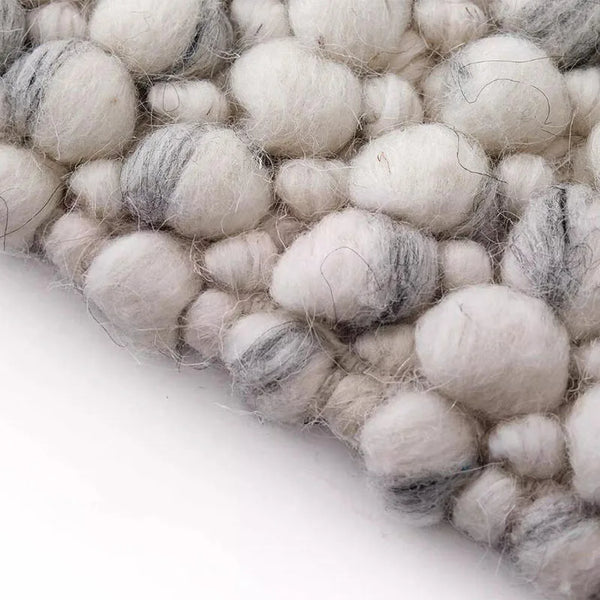 Indian Wool Hand-Woven Pebble Carpet Area Rug [Exclusive]