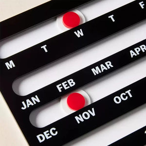 Bauhaus Sliding Perpetual Wall Calendar