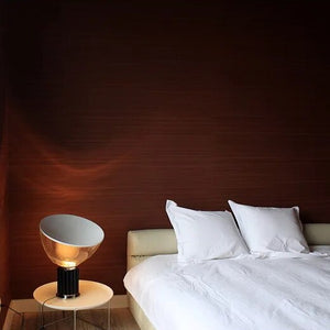 Lampe à bol transparente de style italien en chrome