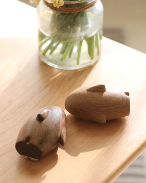 Flaschenöffner aus Holz in Form eines Hais