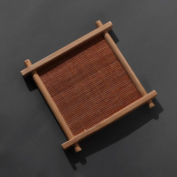 Japanischer Retro-Bambus-Tablett-Untersetzer