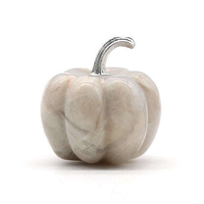 Natural Crystals Stone Pumpkin Statue