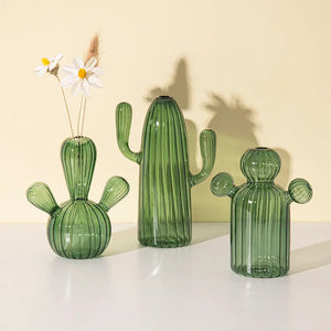 Cactus Glass Hydroponics Plant Vase