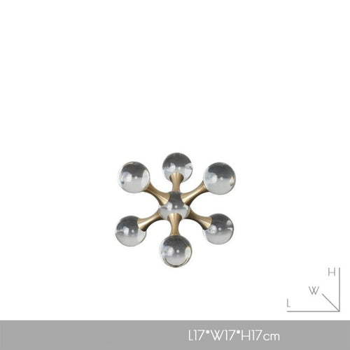 Crystal Hand-Crafted Ball Geometric Sculpture