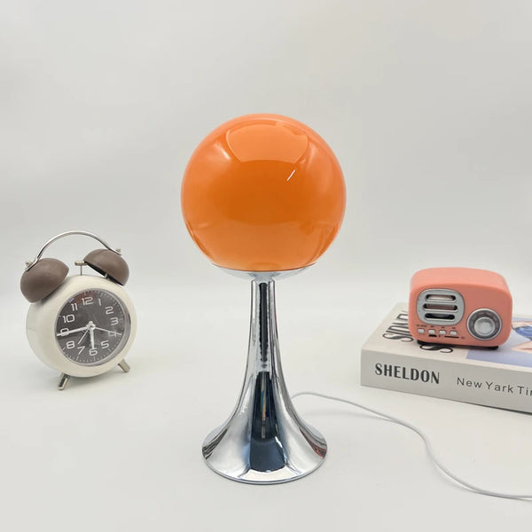 Colored Glass Ball Retro Table Lamp