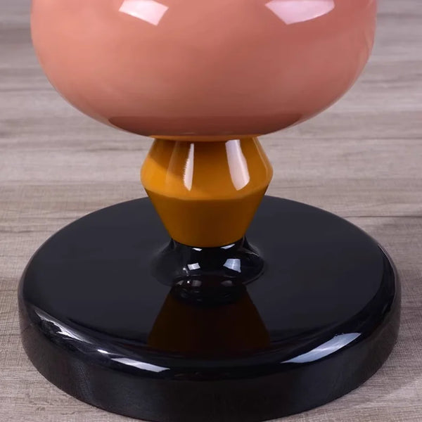 Modular Color-Stack Pedestal Side Table