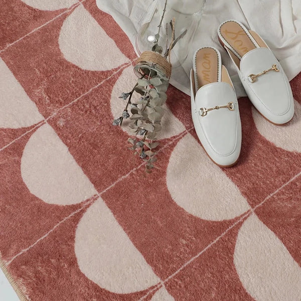 Bauhaus Circle Vintage Pattern Area Carpet Rug