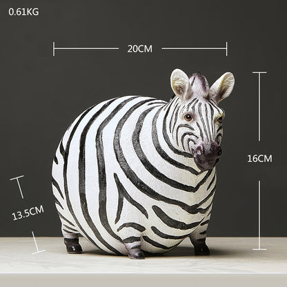 Cute Fat Zebra Statue