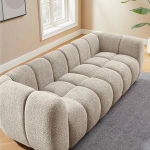 Melloa Upholstered Tufted Boucle Cloud Sofa