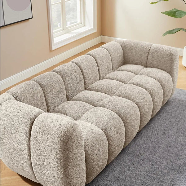 Melloa Upholstered Tufted Boucle Cloud Sofa
