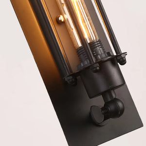 Retro Industrial Lantern Wall Lamp