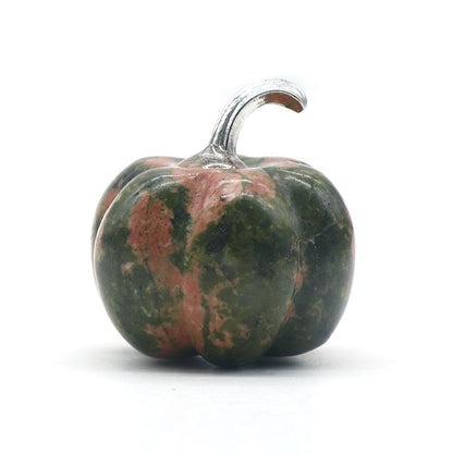 Natural Crystals Stone Pumpkin Statue