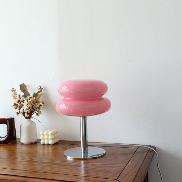 Macaron Glass Retro-Contemporary Dimming Lamp