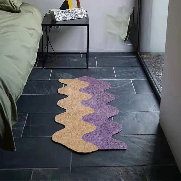 Mono Design Long Color Wave Rug