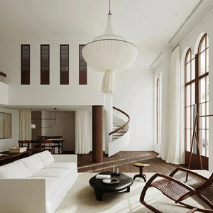 Pleated Fabric Japandi  Pendant Ceiling Light