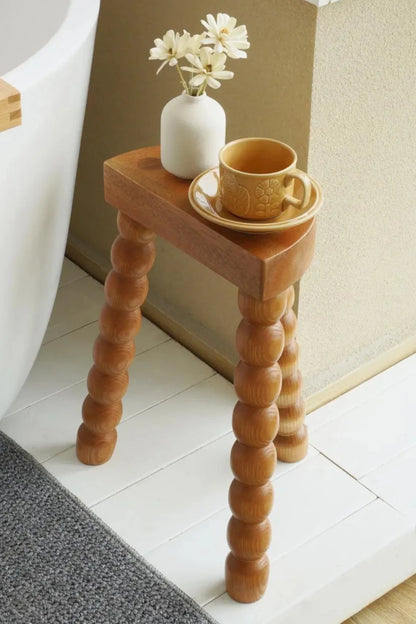 Retro French Design Solid Wood Stool