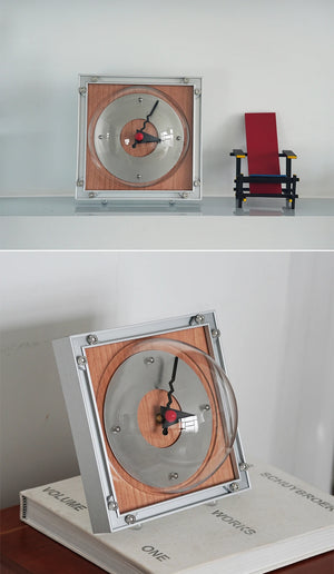 Sutdio Lima Vintage Aluminum Bauhaus Clock