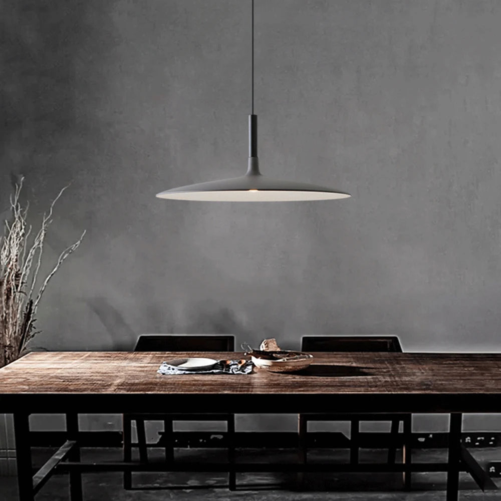 Danish Minimalist Aluminium Dish Ceiling Light