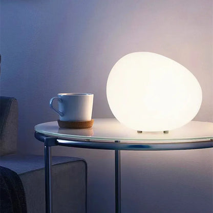Minimalistic Stone Shape Atmosphere Table Lamp