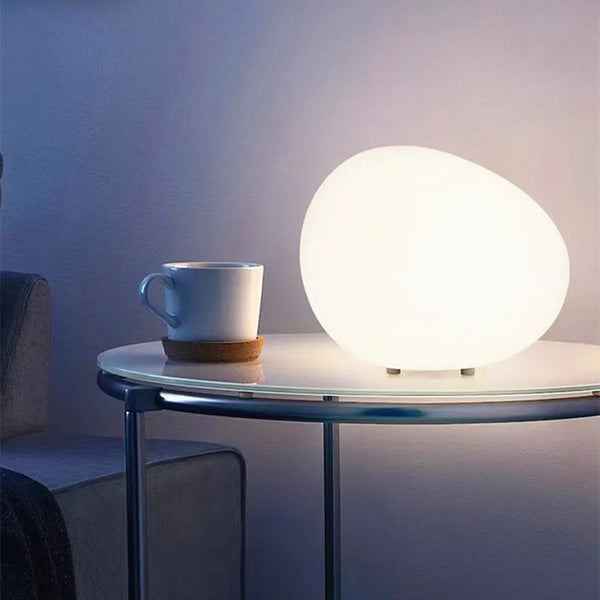 Minimalistic Stone Shape Atmosphere Table Lamp