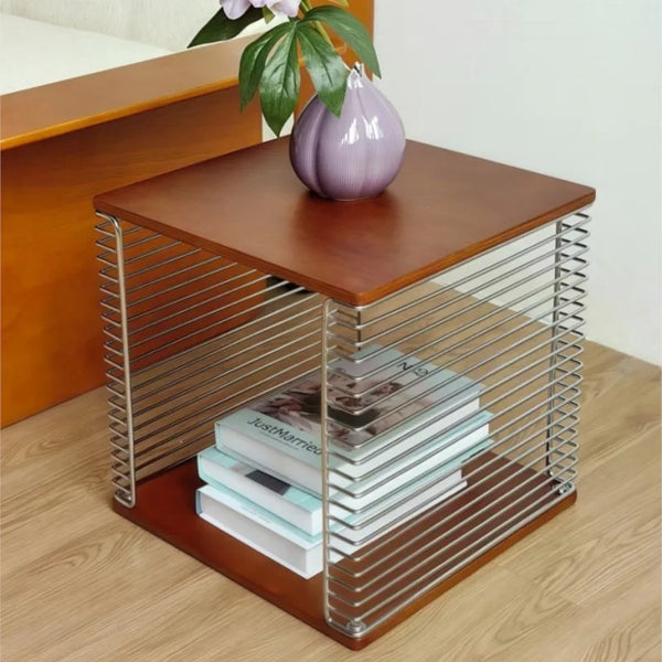 Yū Tokyo Antique Modular Metal & Solid Wood Cube Storage