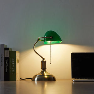 Vintage Banker Table Lamp