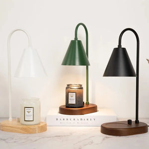 Color Sleek Bar with Wood Base Candle Warmer