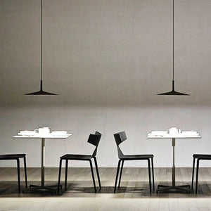 Plafonnier plat minimaliste danois en aluminium