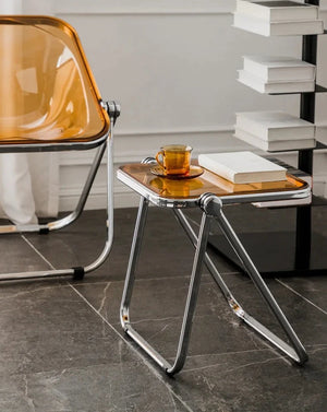 Foldable Acrylic Transparent Small Side Coffee Table