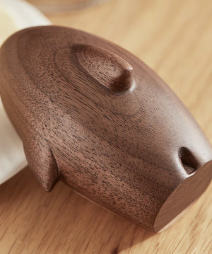 Flaschenöffner aus Holz in Form eines Hais