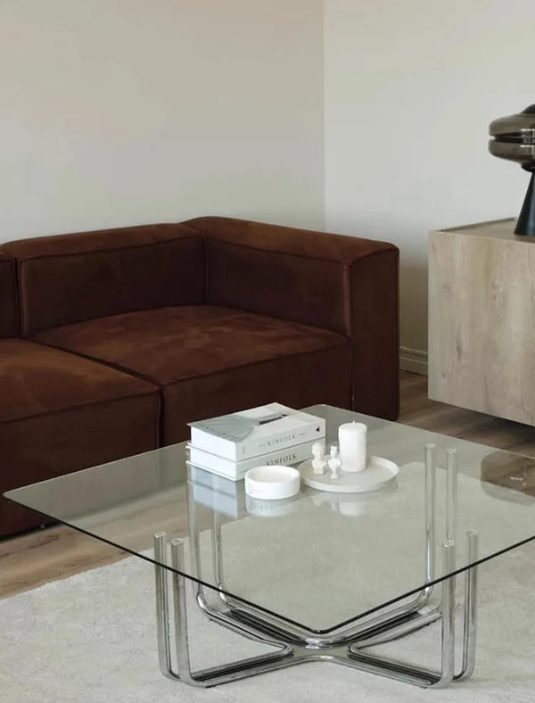Studio Lima Studio Lima Stainless Steel Glass Coffee Table