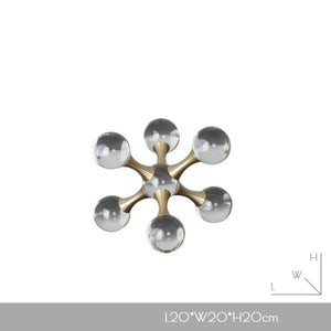 Crystal Hand-Crafted Ball Geometric Sculpture