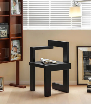 Vintage Solid Oak Wood S Chair