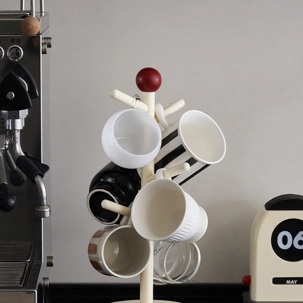 Porte-tasses rotatif rétro Red Ball