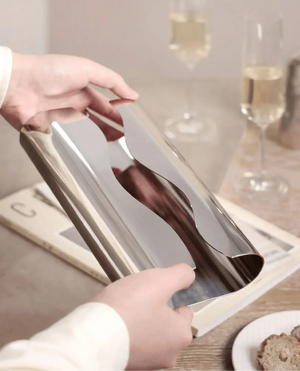 Epeius Home Stainless Steel Mirror Tissue Holder