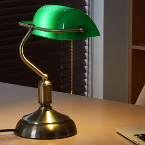 Vintage Banker Table Lamp