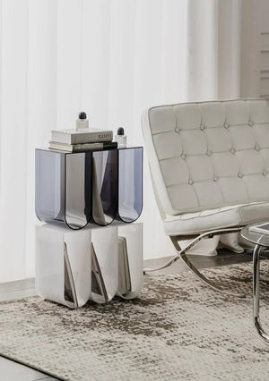 de homê Embossed Design Acrylic Multipurpose Table