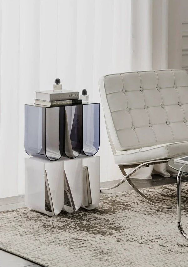 de homê Embossed Design Acrylic Multipurpose Table