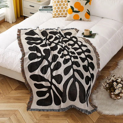 Retro Vine Shape Throw Blanket